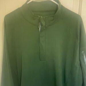 NWOT Peter Millar Crown Sports women’s green quarter zip golf pocket 2XL
